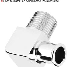 Heater Hose Fitting, Aluminum Alloy Heater Hose Fitting 90 Degree Connector 1/2in NPT to 5/8in Hose Barb