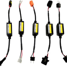 Wakauto 2pcs Car LED Headlamp Decoder H11 Load Resistor Error Free Anti-flicker Harness Canbus Headlight Bulb EMC Decoder
