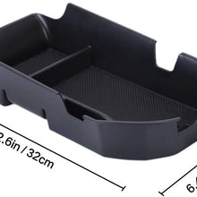 QianBao Compatible with Center Console Organizer Insert ABS Black Materials Tray Armrest Storage Box for Toyota Camry 2018 2019