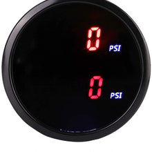 BiuZi Car Air Gauge 2in 52mm Car PSI Air Pressure Gauge LED Dual Digital Display Air Gauge Sensor Kit