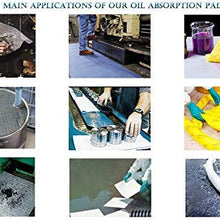 Aain AA003 Heavy-Duty Oil-Only Absorbent Mat, Heavyweight Oil Absorbent Pads,15" x 20",White 100pcs