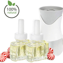 100% Natural Peppermint Starter Kit (2) Scent Fill Refills and (1) Air Wick Plug