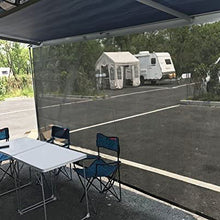 Tentproinc RV Awning Sun Shade Mesh Screen 6'X12'3'' Black UV Sunblock Complete Kits Motorhome Camping Trailer Canopy Shelter - 3 Years Limited Warranty