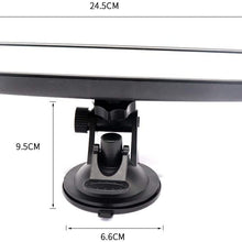 Rear View Mirror, Universal Car Truck Mirror Interior RearView Mirror Suction Cup (Width 24.5cm/9.6in)