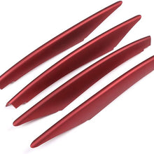 LLKUANG ABS Chrome/Red Car Front Lamp Decoration Strip Trim for Mercedes Benz A Class A180 A200 W177 2019 (Chrome)