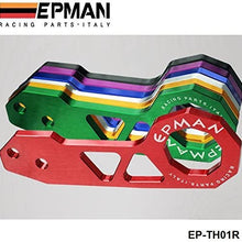 EPMAN Billet Aluminum Rear Tow Hook Kit CNC For Ford Acura Honda JDM Racing ( Neo chromatic )