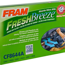 Fram Fresh Breeze - Filtro de aire de cabina con bicarbonato de sodio Arm & Hammer, CF8644A para vehículos Volkswagen y Audi seleccionados, color blanco