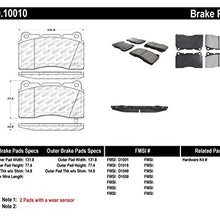 StopTech 309.10010 Sport Brake Pads with Shims