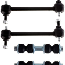 LSAILON 4pcs Front Sway Bar End Links Rear Sway Bar End Links Kit Fit for 2008-2009 Buick Allure 2008-2009 Buick LaCrosse 2004-2008 Pontiac Grand Prix