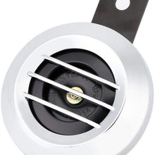 XINGFUQY 12V 110DB Universal Motorcycle Electric Loud Horn Siren Waterproof Round Horn Speaker