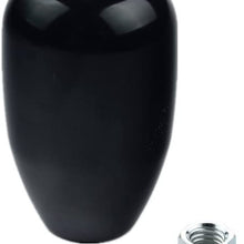 DEWHEL 5 Speed Manual Shift Knob M10x1.25 Screw On Aluminum for Nissan Mazda Mitsubishi (Black)