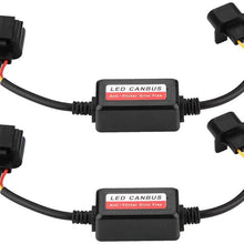 Duokon ABS Material LED Headlight Decoder,2pcs H13 Car LED Headlight Decoder Anti-Flicker Flash Error Canceler