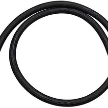 UKLLYY Nylon Fuel Line Black Oil Cooler Hose Tubing AN4 AN6 AN8 AN10 AN12 Racing Hose Pipe Car Accessories Universal (Color : Black, Size : AN6)