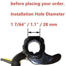 Case of 1, 1 7/64″ | 1.10 inch Tire Machine Part, Tire Changer Mount | Demount Head - Cast Steel Duck Head Tire Repair Part - Automotive Wheel Tyre Tool Accessory, Black, Electrophoretic, 28mm