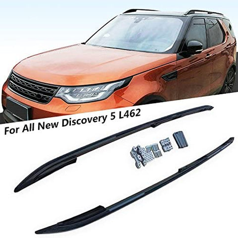 Kingcher 2 PCS Black Roof Rails Fit for Land Rover Discovery 5 LR5 2017 2018 2019 2020 2021 Rack Bars Baggage Luggage