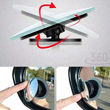 Car Blind spot Mirror 2PCS, Fan-Shaped Frameless high-Definition Glass Convex Rearview Mirror, 360° Swing Adjustment, Suitable for All Cars, Off-Road Vehicles and Trucks