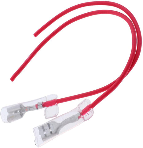 Gazechimp 2pcs Red Motorcycle Loud Horn Wiring Harnes Replacement Accessories