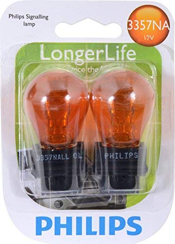 Philips 3357NA LongerLife Miniature Bulb, 2 Pack