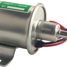 Dewhel Universal 12V Low Pressure Gas Diesel Inline Electric Fuel Pump HEP-02A 4-7PSI Car Truck Boat For Honda Ford Toyota Mazda Nissan Mitsubishi Acura Lexus Infiniti Hyundai KIA etc
