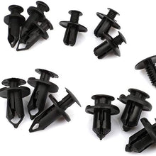 LSAILON Car Retainer Clips Kit 6Sizes Black Plastic Fender Clips Bumper Retainer Clips Kit fit for GM Ford Toyota with Tool,190Pcs