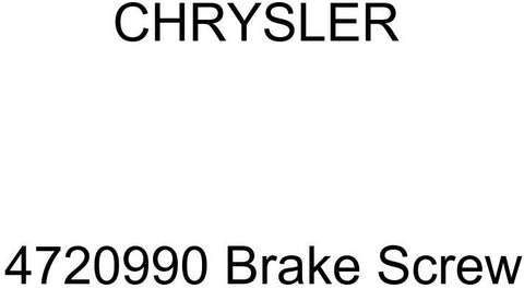 Genuine Chrysler 4720990 Brake Screw