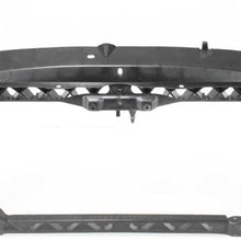 Radiator Support Assembly Compatible with 2006-2009 Ford Fusion Black Plastic with Steel