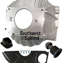 NEW SWS CHEVY 403 ALUMINUM BELLHOUSING, FLYWHEEL INSPECTION COVER, CLUTCH FORK BOOT & CLUTCH PIVOT BALL, STAMPED WITH #GM 3858403 REPLACEMENT FOR SBC & BBC FOR 10.5" MANUAL CLUTCH APPLICATIONS