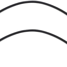 KARPAL Front and Rear Disc Brake Pad Wear Sensor 8T0907637 Compatible With Audi A4 A6 Q5 S4 (Pack of 2)