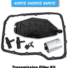 45RFE 545RFE 68RFE Transmission Sensors Set with 4WD Filter Kit Pan Gasket 1999-UP