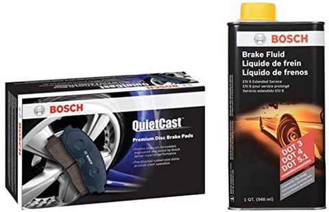 Bosch BC905 QuietCast Brake Pad Set and next generation Brake Fluid