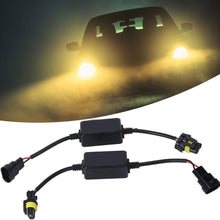 Acouto 2PCS LED Headlight Decoder, 9005/9006 Car LED Headlight Decoder Anti-Flicker Flash Error Canceler Resistor Decoder DC 12V-14V