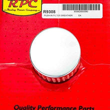 Racing Power Company R9308 3" Tall Chrome Push-In Breather
