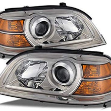 For Acura MDX Direct Replacement Chrome Bezel Headlights Driver/Passenger Head Lamps Pair New