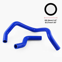 Redcolourful 9pcs/Set Silicone Radiator Coolant Hose Silicone Hose Kit for Honda Civic D15D16EGEK9 Blue