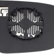 Replacement Pair Set Side View Mirror Glass & Bases Heated Compatible with 15-17 Murano 14-18 Rogue 17-18 Pathfinder 963664BA1A 963654BA1A