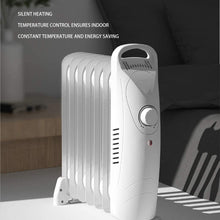 OCYE Oil-Filled Radiator Space Heater, Compact and Portable, usable for Pregnant and Infant, Energy Saving, Safety Protection, Suitable for Family and Office use, White