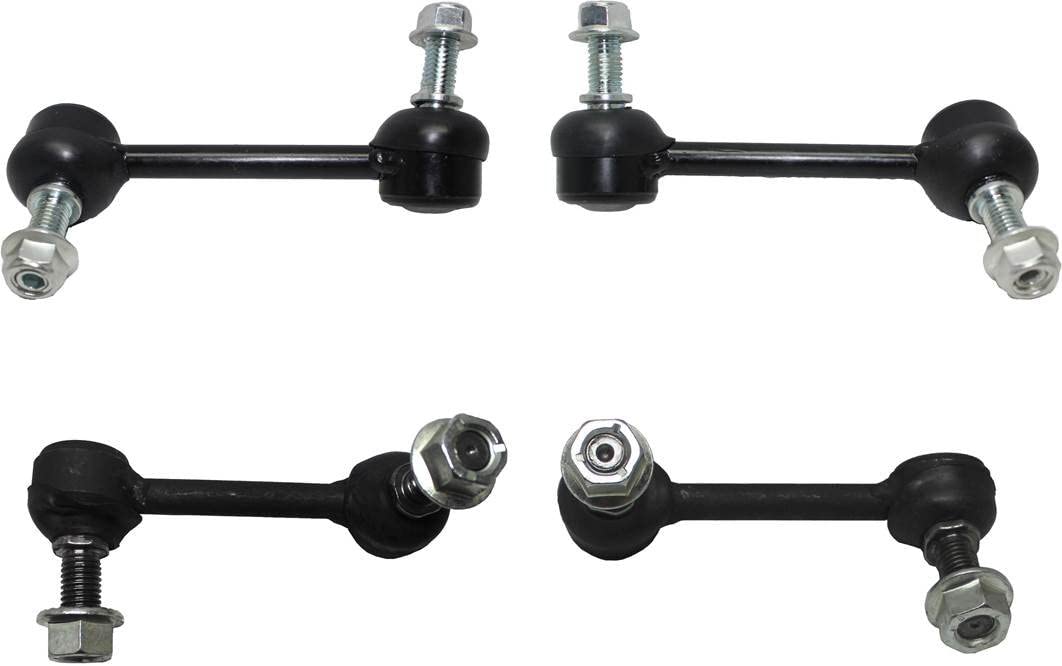 PartsW 4 Piece Kit Front & Rear Sway Bar End Links Driver & Passenger Side