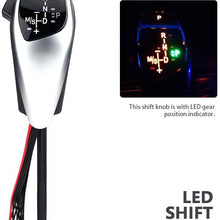 Acouto Automatic LED Gear Shift Knob Manual Shifter Knob for BMW E46 E60 E61 E63 E64(Carbon Fiber)