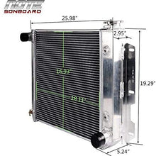 Full Aluminum Racing Radiator Replacement For Jeep Wrangler TJ YJ V8 Conversion 1987-1995 1997-2002