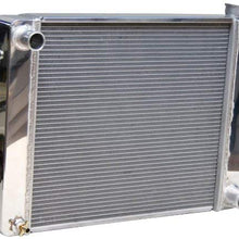 PRW 5401929 Aluminum Radiator with Polished End Tank and Top Cover for GM