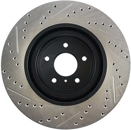 StopTech 127.42100L Sport Drilled/Slotted Brake Rotor (Front Left), 1 Pack