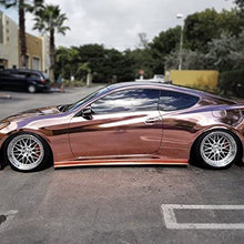 VViViD+ Rose Gold Conform Mirror Finish Chrome Vinyl Wrap Roll (1ft x 5ft)