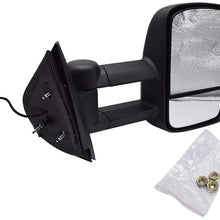RainMan S Towing Power Heated Signal Side View Mirror fit for Chevy Towing Mirrors Chevrolet Silverado Side Mirror GMC Yukon Tow Mirrors Pair 2007-2013