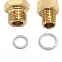 Alpha Rider Oil Pressure Coolant Temp Gauge Fitting Adapters Swap M12 M16 Fit LS LS1 Engine
