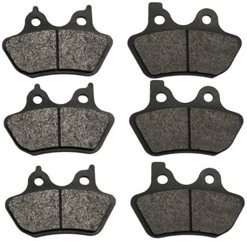 Volar Front & Rear Brake Pads for 2000-2007 Harley Electra Glide Ultra Classic