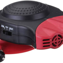 JullyCAnnice 2 in 1 12V 150W Auto Car Heater Portable Heating Fan with Swing-Out Handle Windscreen Defroster Dashboard Driving Demister
