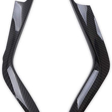 Kadore ABS Carbon Fiber Interior Gear Shift Molding Strip Cover Trim for 2016 2017 2018 2019 2020 Honda Civic 10th Gen Sedan LHD 2-pc