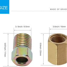 Brake Line Fittings Assortment 3/8 Inch-24 for 3/16 Inch Tube