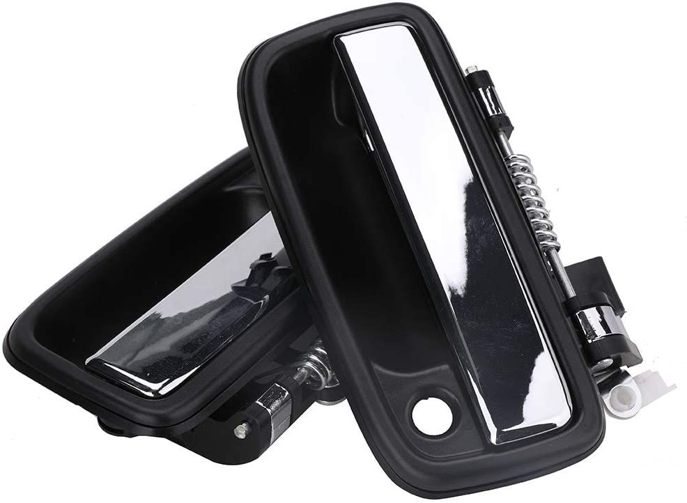 Outside Exterior Door Handle, Front Driver & Passenger Side - Fit for 1995-2004 Toyota Tacoma - Replace 69220-35020 69210-35020 (Chrome)