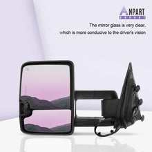 ANPART Towing Mirrors Fit for 2014-2018 1500 2015-2019 2500 HD 3500 HD Tow Mirrors With A Pair LH and RH Side Power with Heating Turn Signal Lamp Clearance Light